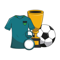 Soccer sport game cartoons