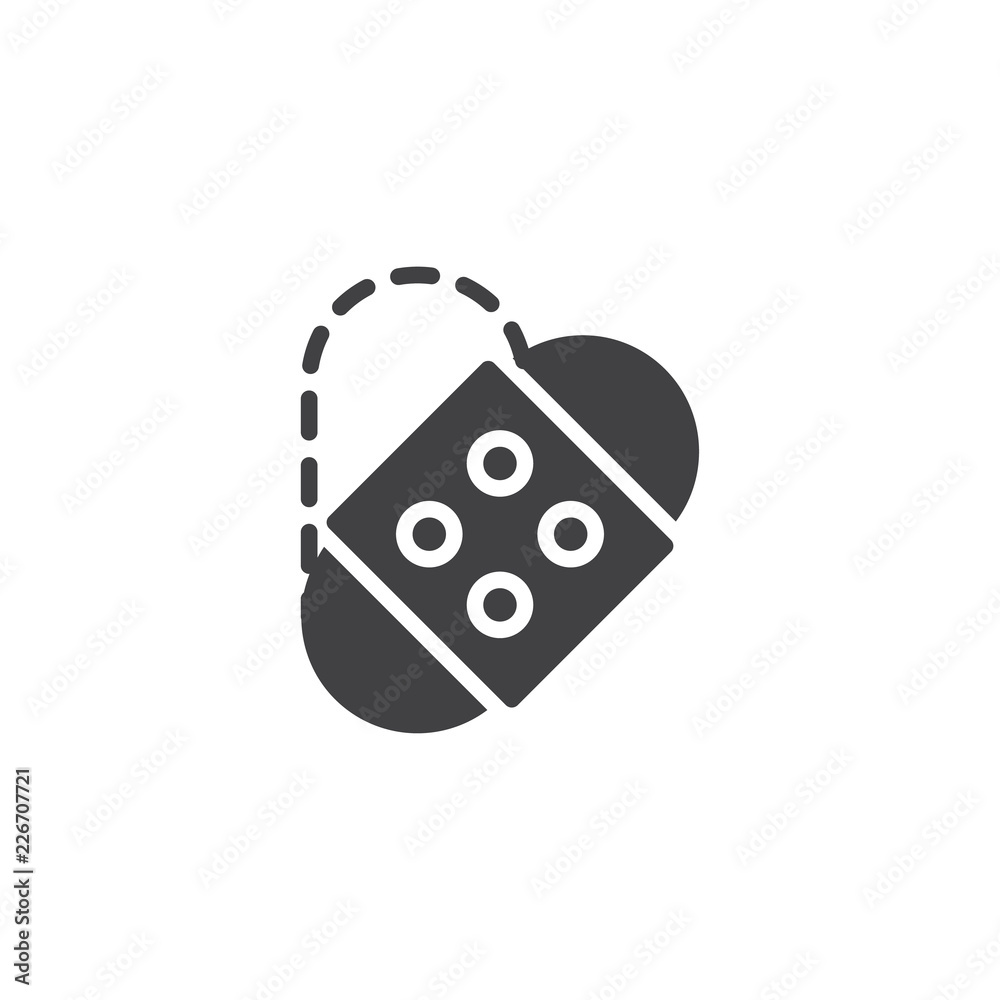 Fototapete patch tool vector icon. filled flat sign for mobile concept and web design. solid icon. symbol, logo
