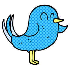 cartoon doodle bird pointing