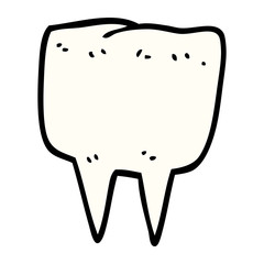 cartoon doodle tooth