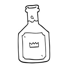 line drawing cartoon alcoholic drink