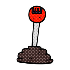 cartoon doodle gear shift