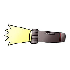 cartoon doodle torch