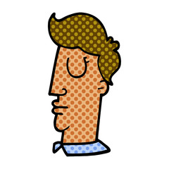 cartoon doodle human head