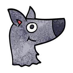 cartoon doodle happy dog