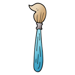 cartoon doodle paint brush