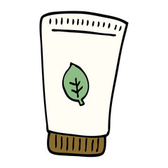 cartoon doodle skin lotion