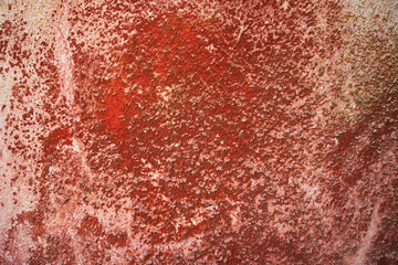 red wall background