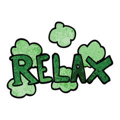 cartoon doodle relax symbol