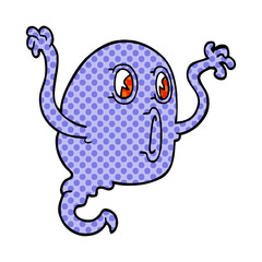 cartoon doodle ghost