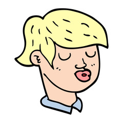 cartoon doodle of boys face