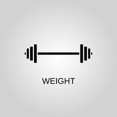 Weight icon. Weight symbol. Flat design. Stock - Vector illustration