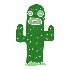 cartoon doodle cactus