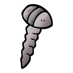 cartoon doodle of a screw