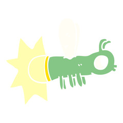 cartoon doodle glow bug