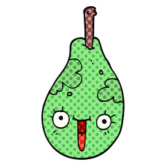 cartoon doodle fresh pear