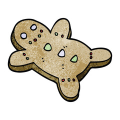 cartoon doodle christmas gingerbread