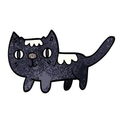 cartoon doodle little cat