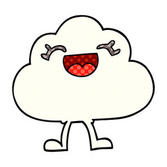 cartoon doodle expressive weather cloud