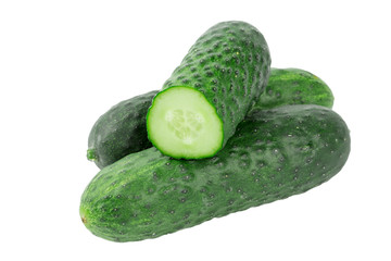 cucumber isolated on white background