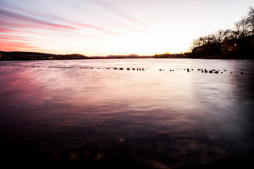 evening at the lake