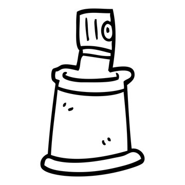 recommend clip art: line drawing cartoon aerosol spray can