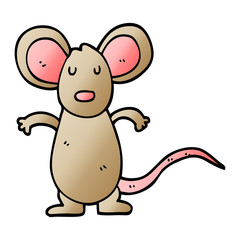 Obraz na płótnie Canvas cartoon doodle mouse