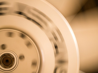 Abstract blurred background of machine part in retro pattern. Concept idea image for graphic...