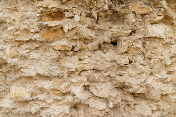 Background of the old stone wall