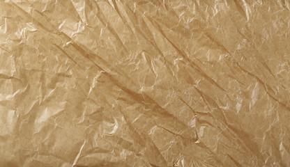 Wrinkly cardboard paper background and texture