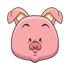 Cute pig cartoon