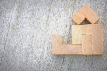 concept,maison en bois