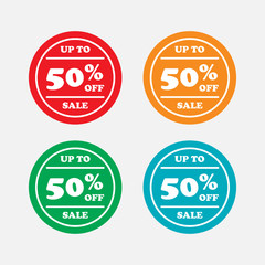 set icon raising prices, sales, label,