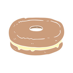 flat color style cartoon biscuit