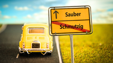 Schild 355 - Sauber © Thomas Reimer