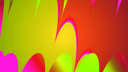 Background in paper style. Of multi-colored details.