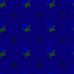 Seamless background pattern with colored diverse stars.