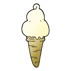 cartoon doodle ice cream