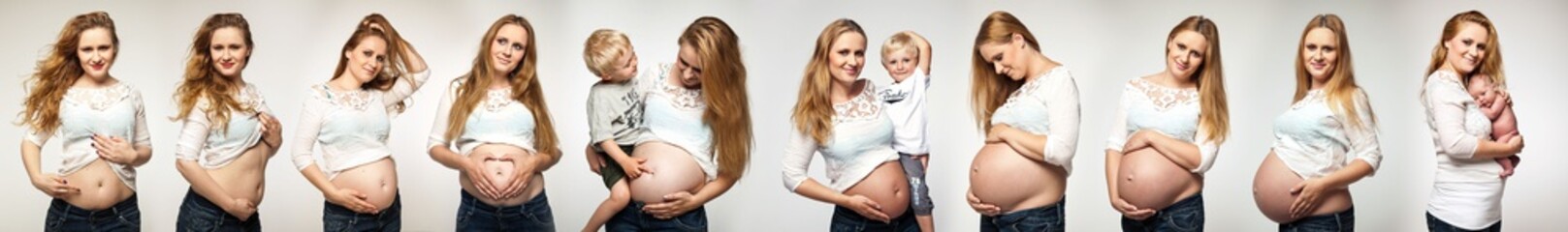 9 Monate schwanger - obrazy, fototapety, plakaty