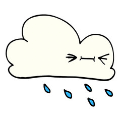 cartoon doodle expressive weather cloud
