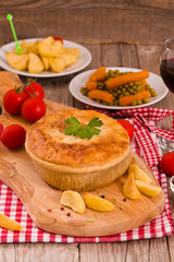 Steak pie.