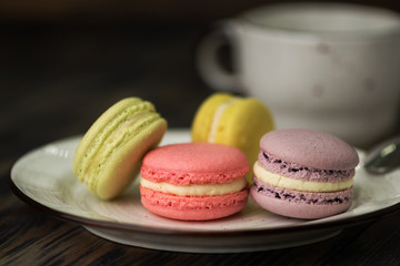 colorful macaroons