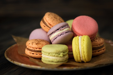 colorful macaroons