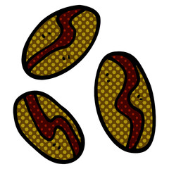 cartoon doodle of coffee beans