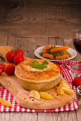 Steak pie.