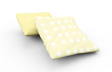 Pillow isolated on a White Background 3D Rendering