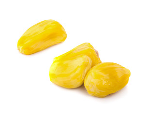 Ripe Jackfruit isolated on white background.
