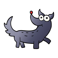 cartoon doodle dog