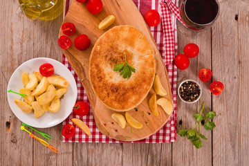 Steak pie.