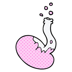 cartoon doodle chemical reaction